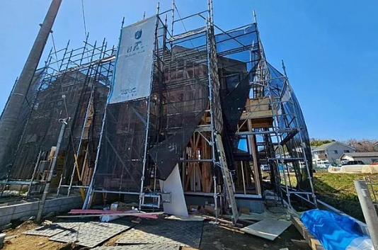 八王子市小比企町の新築戸建て1号棟の外観の写真