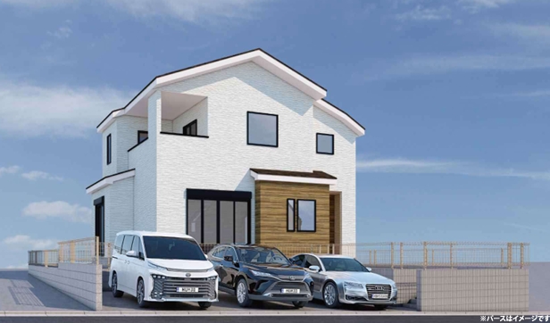 八王子市丸山町の新築戸建ての外観の写真