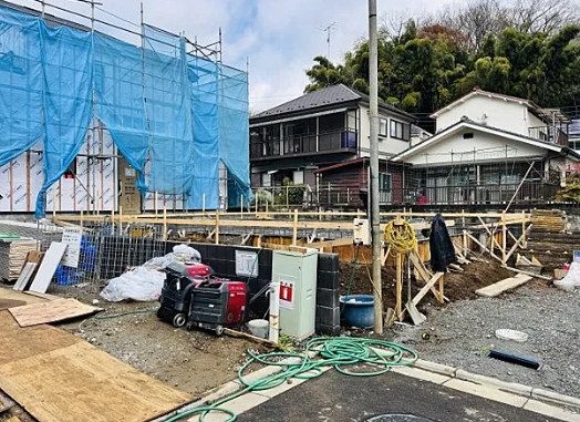 八王子市弐分方町の新築戸建て2号棟の外観の写真