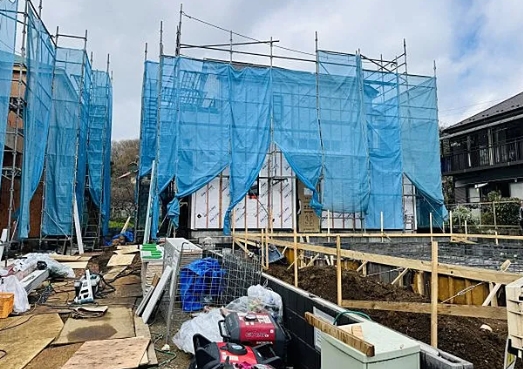 八王子市弐分方町の新築戸建て3号棟の外観の写真