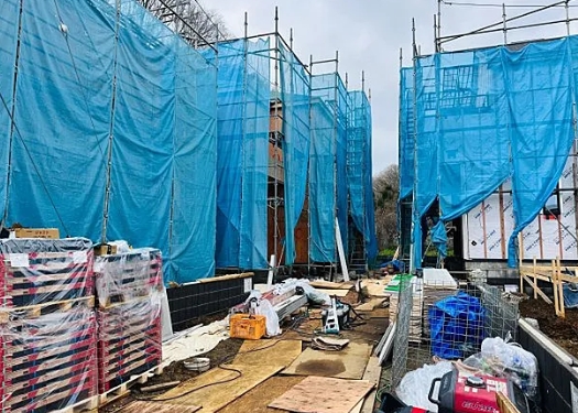 八王子市弐分方町の新築戸建て4号棟の外観の写真