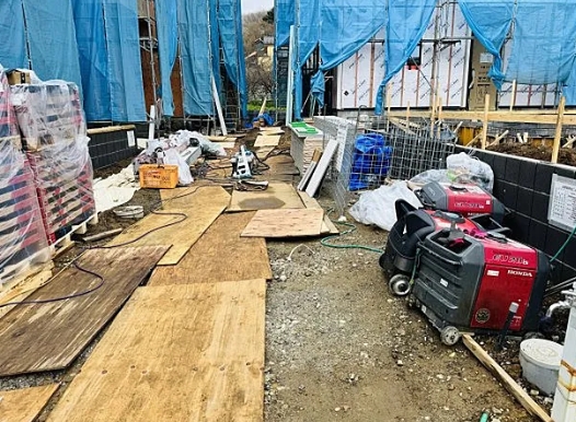 八王子市弐分方町の新築戸建て4号棟の駐車場の写真