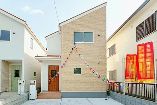 八王子市寺田町の新築戸建て1号棟の外観の写真