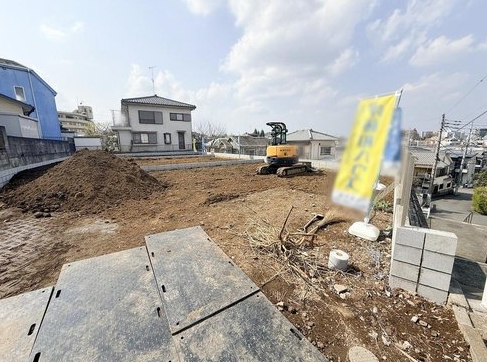 八王子市上野町の新築戸建て1号棟の外観の写真