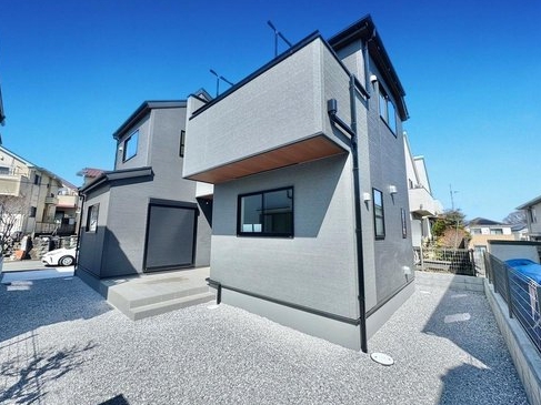 八王子市山田町の新築戸建ての外観の写真