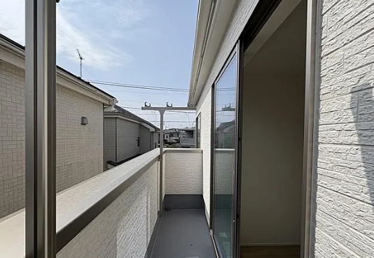 相模原市中央区星が丘2丁目の新築戸建て2号棟のバルコニーの写真