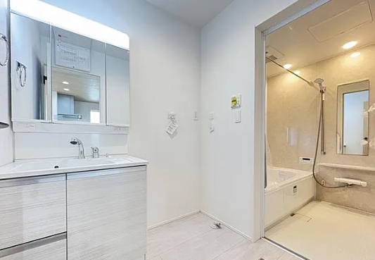 相模原市中央区星が丘2丁目の新築戸建て2号棟の洗面化粧台の写真