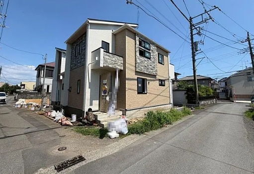 相模原市中央区田名の新築戸建て1号棟の外観の写真