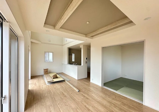 相模原市中央区田名の新築戸建て4号棟のリビングの写真