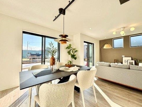 相模原市中央区田名の新築戸建て6号棟のダイニングの写真