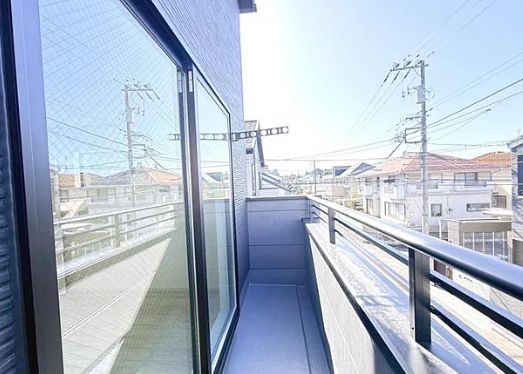 相模原市中央区由野台1丁目の新築戸建て1号棟のバルコニーの写真