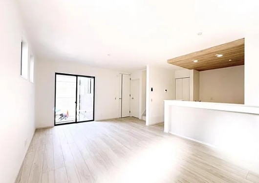 相模原市中央区由野台1丁目の新築戸建て1号棟のリビングの写真