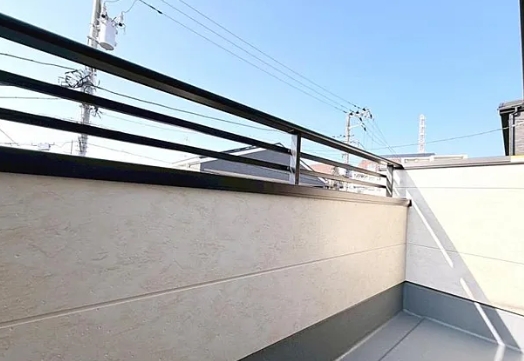 相模原市中央区由野台1丁目の新築戸建て2号棟のバルコニーの写真