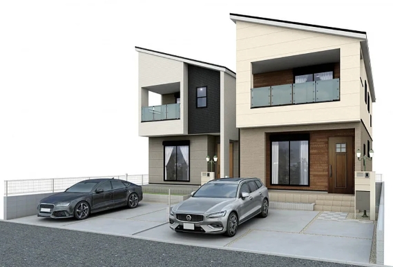 相模原市中央区陽光台5丁目の新築戸建て1号棟の外観の写真