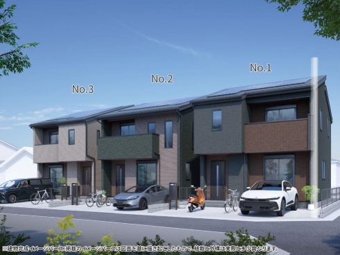 相模原市緑区相原6丁目の新築戸建て3号棟の外観の写真