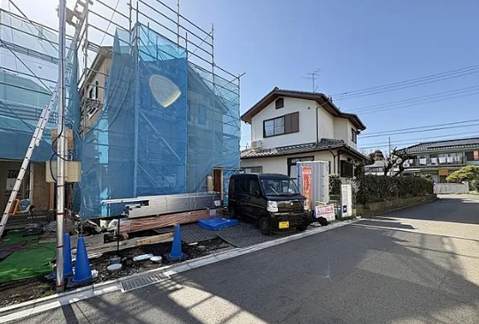 相模原市南区西大沼3丁目の新築戸建てA号棟の外観の写真