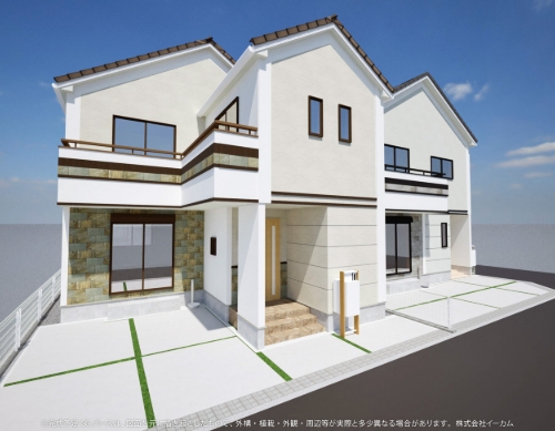 相模原市南区大野台2丁目の新築戸建て1号棟の外観の写真