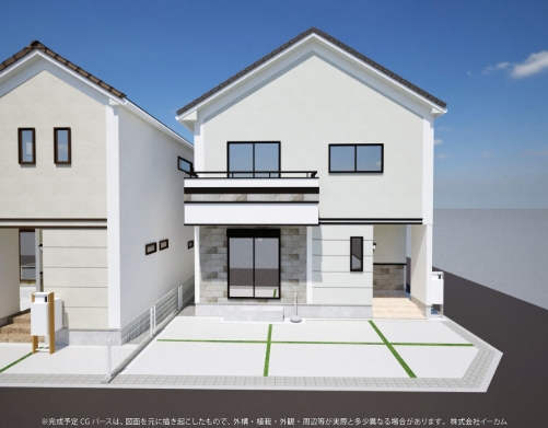 相模原市南区大野台2丁目の新築戸建て2号棟の外観の写真