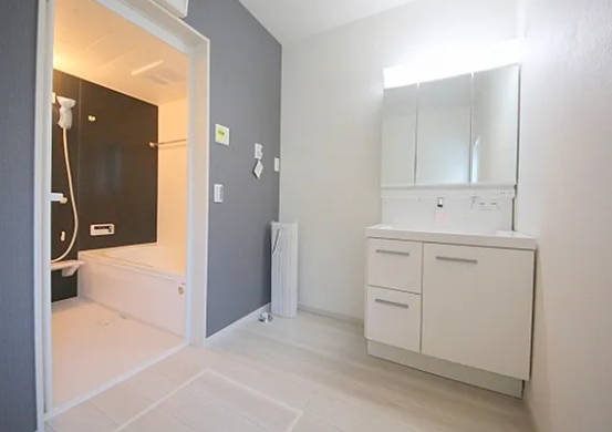 相模原市南区相武台3丁目の新築戸建て1号棟の洗濯機置場の写真