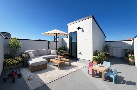 相模原市南区鵜野森3丁目の新築戸建て8号棟のバルコニーの写真