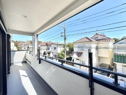 相模原市南区若松1丁目の新築戸建てのバルコニーの写真