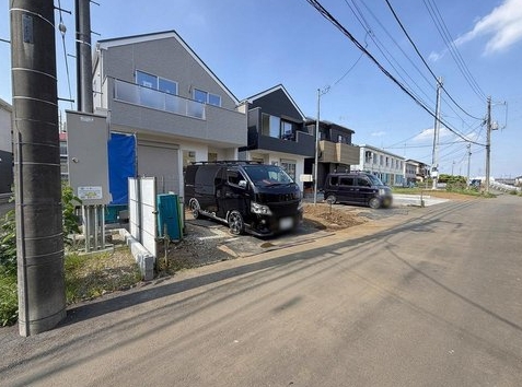 八王子市東中野の新築戸建て1号棟の外観の写真