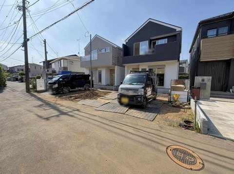 八王子市東中野の新築戸建て1号棟の外観の写真