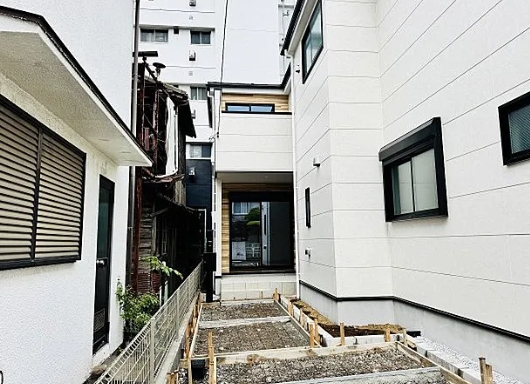 八王子市本町の新築戸建て1号棟の外観の写真