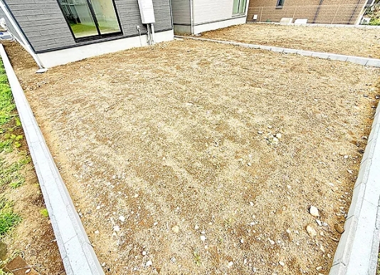 八王子市上壱分方町の新築戸建て2号棟の庭の写真