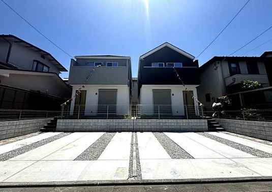 八王子市鹿島の新築戸建て1号棟の外観の写真