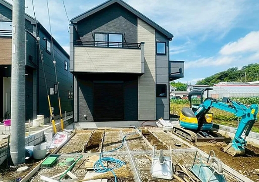 八王子市小比企町の新築戸建て1号棟の外観の写真