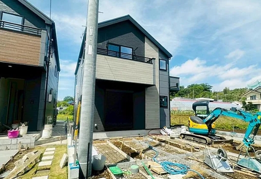 八王子市小比企町の新築戸建て1号棟の外観の写真