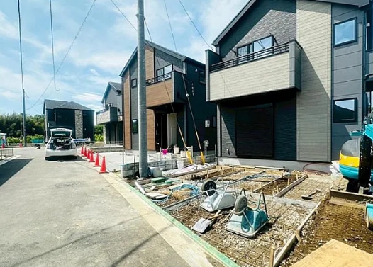 八王子市小比企町の新築戸建て1号棟の外観の写真