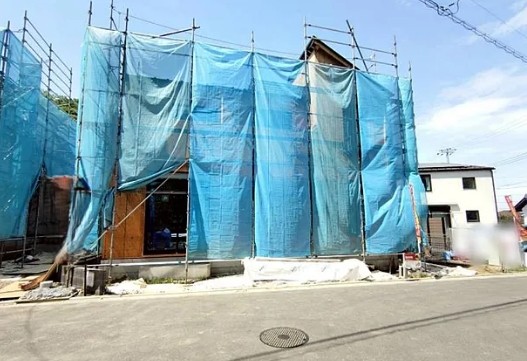 八王子市弐分方町の新築戸建て1号棟の外観の写真