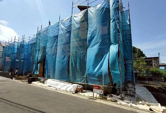 八王子市弐分方町の新築戸建て1号棟の外観の写真