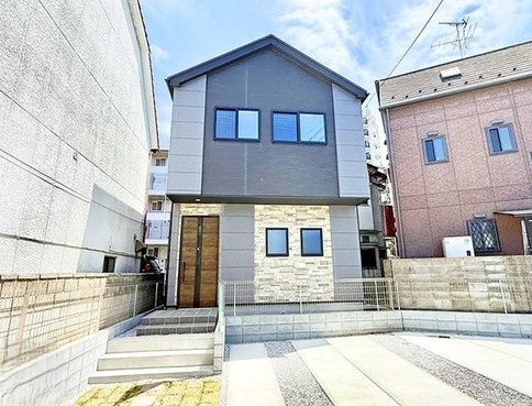 八王子市追分町の新築戸建ての外観の写真