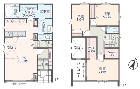相模原市中央区横山台2丁目の新築戸建て10号棟の間取図の写真