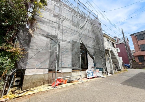 相模原市南区旭町の新築戸建ての外観の写真