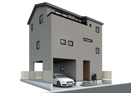 相模原市南区東林間1丁目の新築戸建ての外観の写真