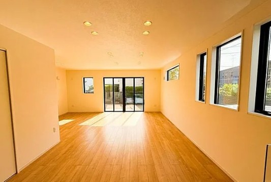 相模原市南区東林間7丁目の新築戸建て1号棟のリビングの写真