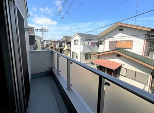 相模原市南区若松3丁目の新築戸建て2号棟のバルコニーの写真