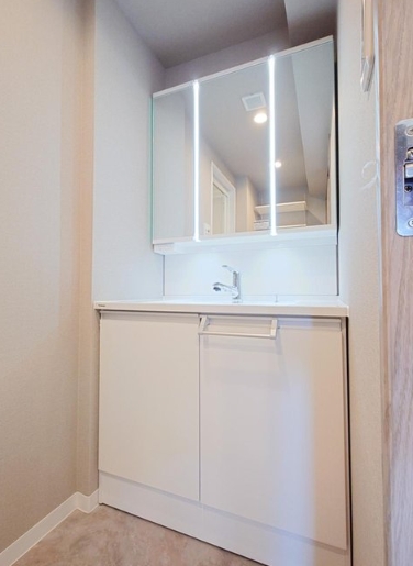 相模原市中央区南橋本1丁目の中古マンションの洗面化粧台の写真