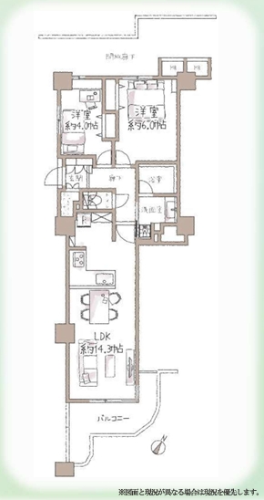 町田市原町田4丁目の中古マンションの間取図の写真