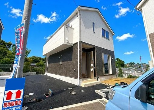 町田市大蔵町の新築戸建ての1号棟の外観の写真