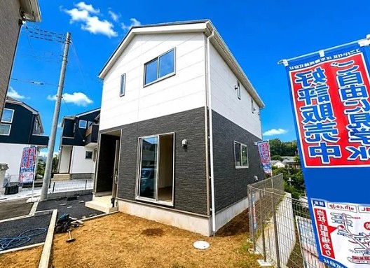 町田市大蔵町の新築戸建ての1号棟の外観の写真