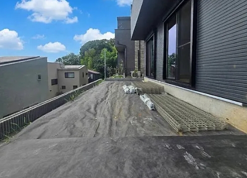 町田市真光寺2丁目の新築戸の2号棟の庭の写真