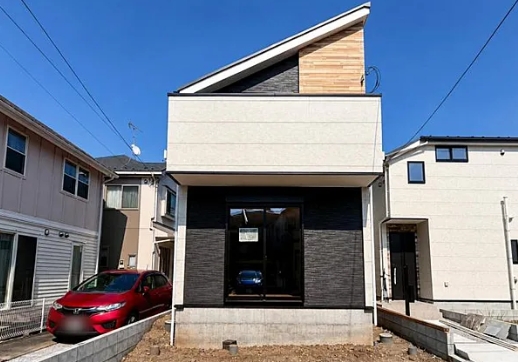 八王子市東浅川町の新築戸建ての1号棟の外観の写真