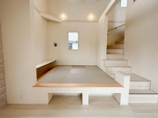 八王子市石川町の新築戸建ての7号棟の和室の写真