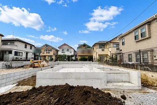 八王子市椚田町の新築戸建ての4号棟の外観の写真