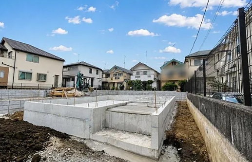 八王子市椚田町の新築戸建ての4号棟の外観の写真